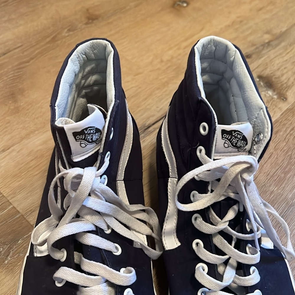 VANS Men's Sk8-Hi Skateboarding Shoes Navy Men's Sz 12 Sneakers - Picture 2 of 14